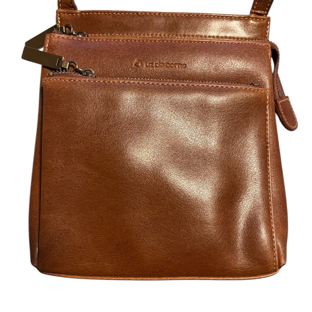 Liz Claiborne Tan Leather Shoulder Bag - Picture 3 of 6
